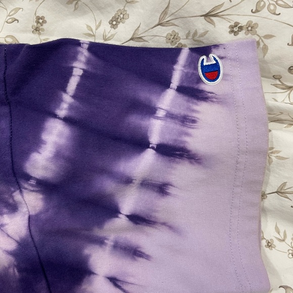 Purple champion tie-dye crop top - Picture 4 of 7